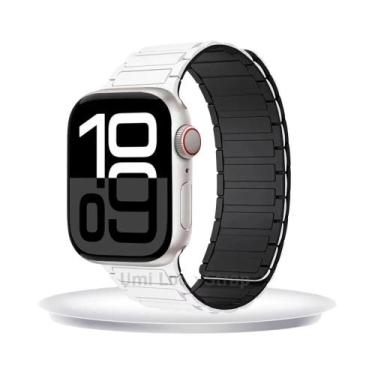 Imagem de Pulseira De Silicone Universal Para Apple Watch, Faixa Magnética Compa
