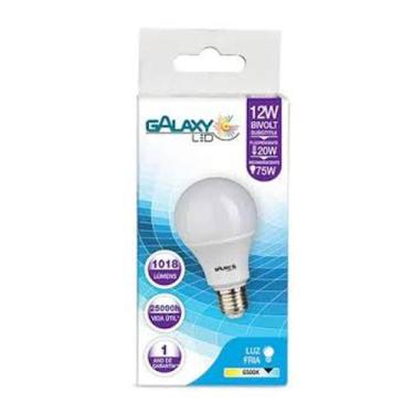 Imagem de Lâmpada LED A60 12W 6500K Galaxy Luz Branca Fria E27 Bivolt