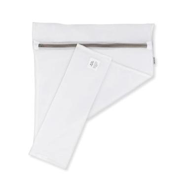 Imagem de Full Circle Loads of Fun Reciclado Mesh Laundry Zipper, conjunto de 4 – Máquinas de Lavar Roupas Reutilizáveis – Roupas Grandes Pequenas Sacolas de Lingerie/Lingerie, Branco 4 Contagem