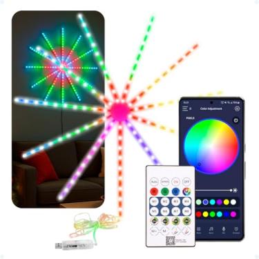 Imagem de Pisca Pisca Luz Colorido Cordão Led, Decoração Natal Ano Novo Festas, Sensor De Música, Com Controle e entrada Usb VAGOLUME