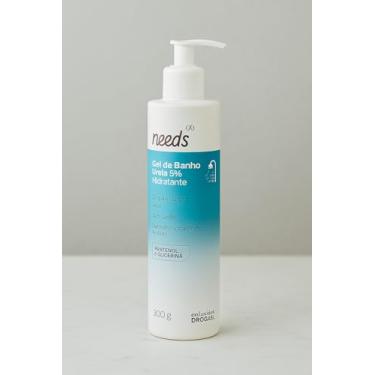 Imagem de Needs Gel de Banho Hidratante com Ureia 5%, Pantenol e Glicerina, Dermatologicamente Testado, Sem Sabão, 300g