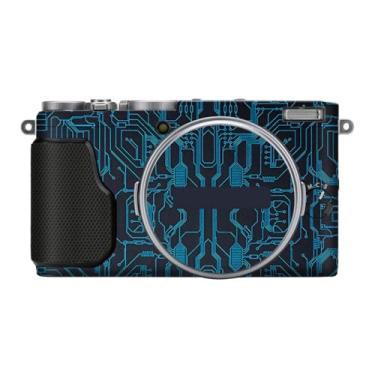 Imagem de X 70 Película protetora de vinil antirriscos para câmera película protetora de vinil capa de decalques para FujiFilm X70 X-70 (azul circuito)