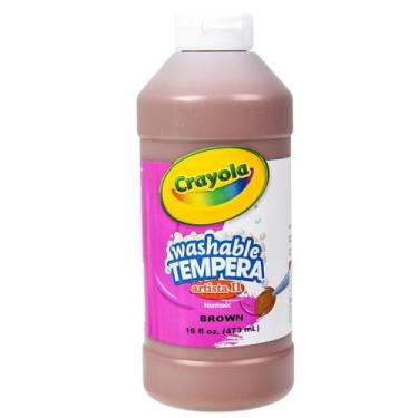 Imagem de Crayola Tinta de Têmpera Lavável Artista Ii, Meio Litro, Marrom (54-3115-007)