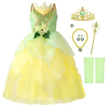 Imagem de Fantasia de princesa CQDY Fairy Dress para meninas, festa de Halloween