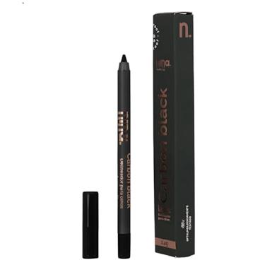 Imagem de Lápis de Olho Delineador Carbon Black, Lapiseira para Olhos, Resistente à Água, Preto Matte, Vegano - Nina Makeup