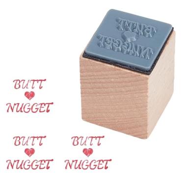 Imagem de OLYCRAFT Carimbo de borracha de madeira, palavra para artesanato, 2,5 x 2,5 cm, mini carimbos de borracha, ferramenta de estampagem de madeira para projetos de arte e artesanato, álbuns, scrapbook