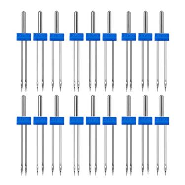 Imagem de RiToEasysports Máquina de Costura -Twin Agulhas Defina 18 STCs Com Caixa de Plástico, Operação Simples de Agulhas Duplas para Costurar a Família
