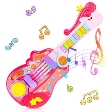 Imagem de Guitarra elétrica e piano Musical Toy Drmukie 2 em 1 3-5 anos