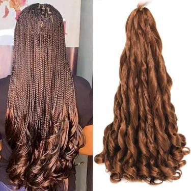 Imagem de Cabelo sintético francês encaracolado, Conrora, 24 polegadas, 8 pacote