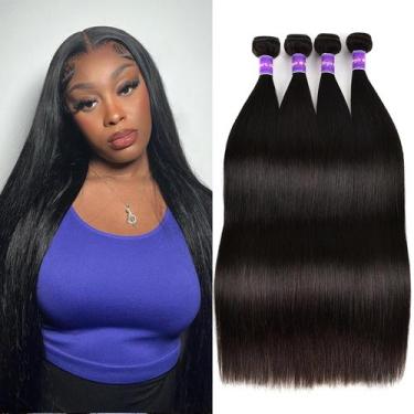 Imagem de Pacotes de cabelo Sufeiya 10A Straight Brazilian 45-60cm 4x100g - Sufe
