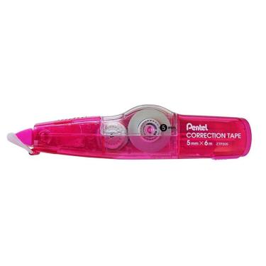 Imagem de Corretivo em fita Correction Tape Rosa + refil 5mmx6m Pentel