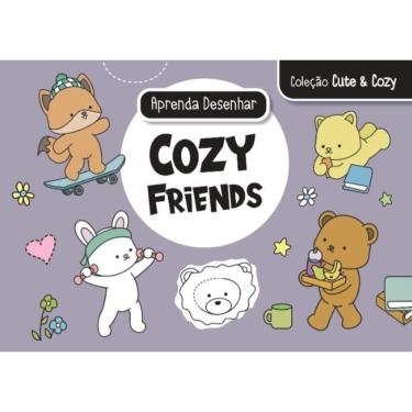 Imagem de Livro Aprenda A Desenhar - Cozy Friends - Cinza