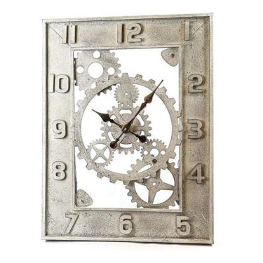 Imagem de Relógio De Parede Retrô Metal Antiguidade Engrenagem 68X52