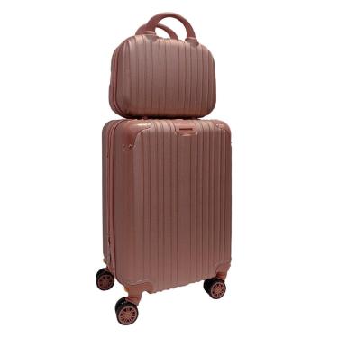 Imagem de MALA DE BORDO + FRASQUEIRA VIAGEM RODINHAS 360° ABS TAM. P-Unissex