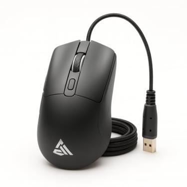 Imagem de Mouse Gamer com Fio USB–LED RGB Ajustável, 6 Botões Programáveis, Sensor Óptico 3200 DPI de Alta Precisão, Design Ergonômico Confortável, Cabo Reforçado, Ideal para Jogos no PC, Notebook e Setup Gamer