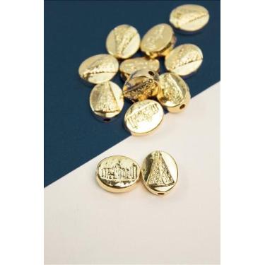 Imagem de Pingente Religioso Passante Nossa Senhora Aparecida em Ouro 18K - 01 U