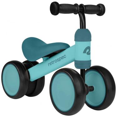 Imagem de Bicicleta sem Pedal Infantil com 4 Rodas para Crianças de 1 a 4 Anos, RETROSPEC 4500, Azul