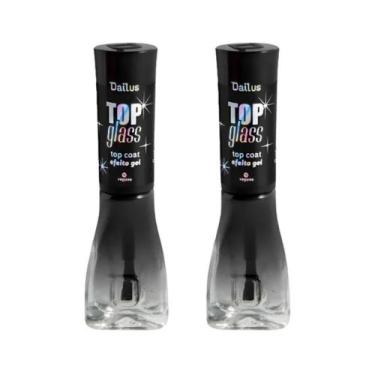 Imagem de Dailus Kit 2 Top Glass Top Coat Efeito Gel Profissional 8ml