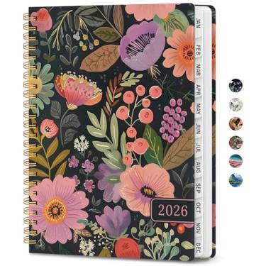 Imagem de Agenda 2026 – Agenda semanal e mensal, janeiro de 2026 a dezembro de 2026, agenda de calendário 2026 com encadernação em espiral, bolso interno, perfeito para material escolar de escritório em casa