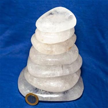 Imagem de 03 kg de Pedras de Massagem Tipo Seixo de Cristal Quartzo Natural para