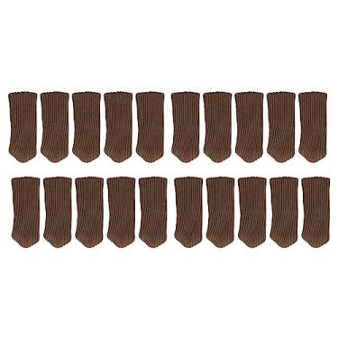 Imagem de Capas de cadeira de malha protetores de perna de móveis de espessura dupla protetores de piso antiderrapante para cadeiras mesas e bancos de bar 20 peças 4.00in