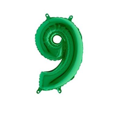 Imagem de Balões Número - Verde 35cm - Lp Balões, 9