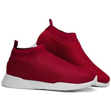 Imagem de Tenis Feminino Meia Conforto - Lorenzzo Lopez, 35, Vermelho