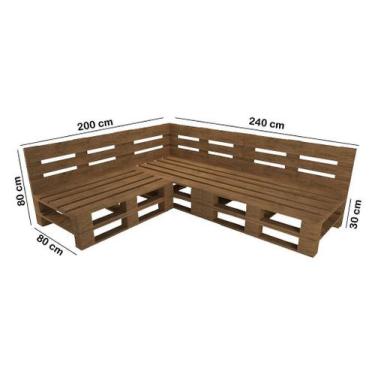 Imagem de Sofá Canto Alemão de Pallet em L - Móveis Sustentáveis - PALLET SP, Im