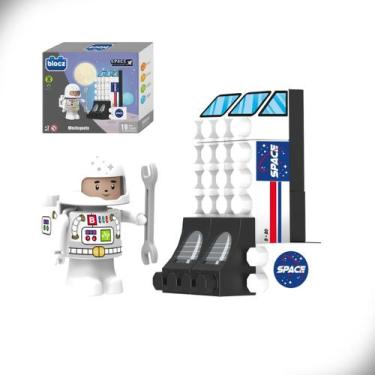 Imagem de Blocos de Montar Mini Foguete Jato Space Explorer 19 Peças Blocz