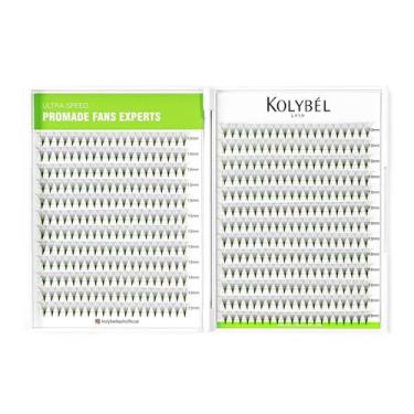 Imagem de Extensões de cílios Ventiladores pré-fabricados Kolybel 12D 9mm x500