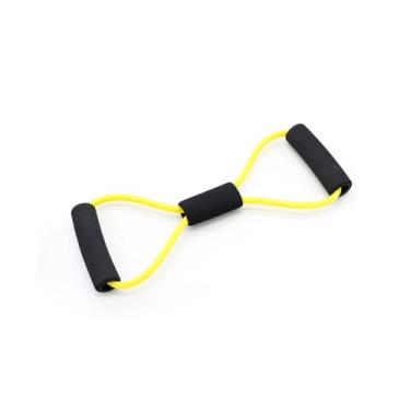 Imagem de Elástico de 8 palavras para expansão do peito de ioga e corda de tensão multifuncional para exercícios em casa - amarelo