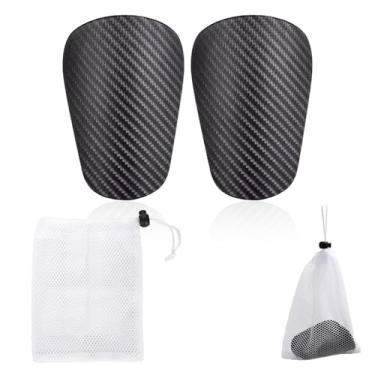 Imagem de Caneleiras de futebol, mini caneleiras de futebol de 10 x 6 cm, pequenas, confortáveis, equipamento de futebol para adolescentes, jovens e adultos