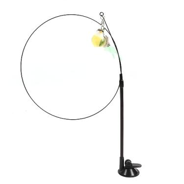 Imagem de Generic Brinquedo da Varinha do Gatinho, Brinquedo Colorido Interativo da Pena Varinha do Gato Pássaro Bonito para Interno (Verde)