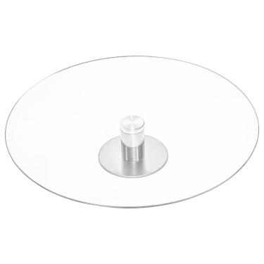 Imagem de Prato Giratório Confeitar Tipo Bailarina De Vidro Mesa Festa