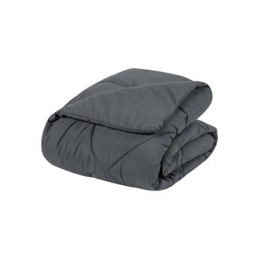 Imagem de Edredom 1 Peça Queen Percal 200 Fios Unique 100% Poliéster - Grafite