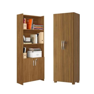 Imagem de Conjunto Para Escritório 2 Armários Altos Freijó Notável Freijó