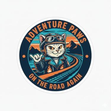 Imagem de Adesivo Decorativo para Carro e Moto, Modelo Gatinho (Adesivo95)