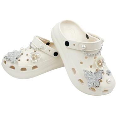 Imagem de Babuche, Sandalia Feminina, Feminino Salto 7cm Babuche em Leve e Confortável para Trabalho e Lazer(Bege,36)