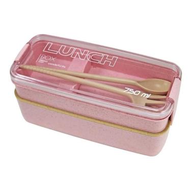 Imagem de 2X Pote Marmita Ecológica De 2 Andares 750Ml Jacki Design Co