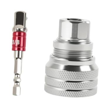 Imagem de Generic Chave de soquete universal de 10 a 19 mm para chave de catraca de 3/8", ferramenta de manutenção ajustável para acessórios de eletrodomésticos, 2 Unidades