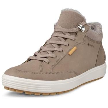 Imagem de ECCO Bota feminina macia 7 Tred Warm Gore-tex impermeável cano médio, Nobuck castanho-acinzentado, 9-9.5