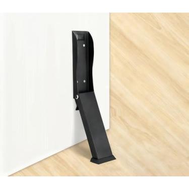 Imagem de Batentes de porta, batente de porta para parte inferior da porta, cunha de batente de porta de borracha resistente, suporte de porta e protetor para manter a porta aberta, batente de porta de piso