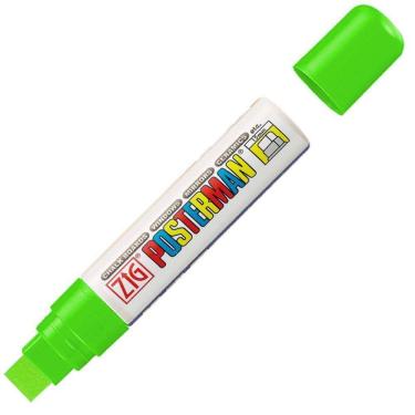 Imagem de Caneta Marcador Zig Posterman Big Broad Pma-120 Fluor Green