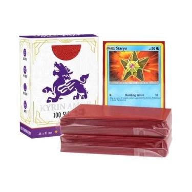 Imagem de Protetores De Cartas Premium Tamanho Padrão Para Pokémon TCG, MTG E Ca