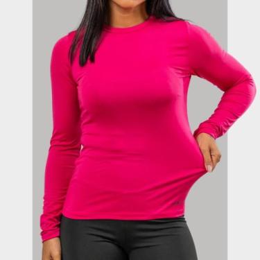 Imagem de Camiseta Proteção Solar Uv Feminina Térmica Manga Longa Segunda Pele B