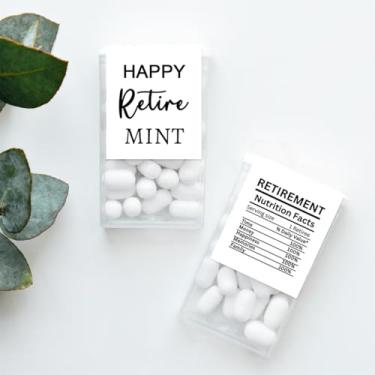 Imagem de Adesivos de lembrança de festa de aposentadoria para doces Tic Tac, adesivos de presentes de aposentadoria 2025, adesivos de decoração de presentes de aposentadoria, etiquetas de papel de embrulho de