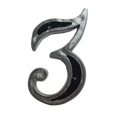 Imagem de Número Residencial De Alumínio - Fundição Petropolis Nº3