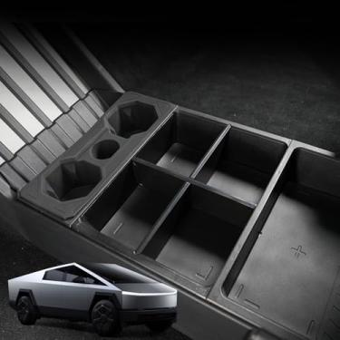 Imagem de Airayvis Organizador de console de chão para Tesla Cybertruck 2024+, bandeja organizadora de console central inferior TPE para acessórios Cybertruck 2024