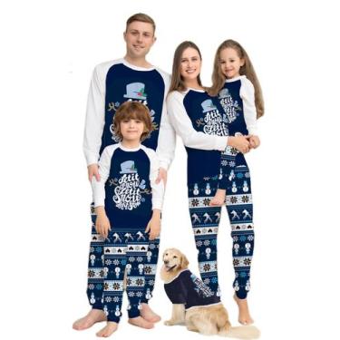 Imagem de Pijamas de Natal para a família Wobame Family Matching