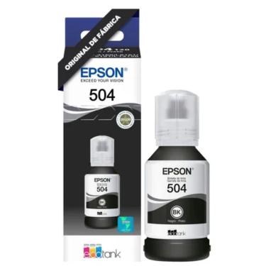 Imagem de Tinta Original Ecotank Epson T504 Preto